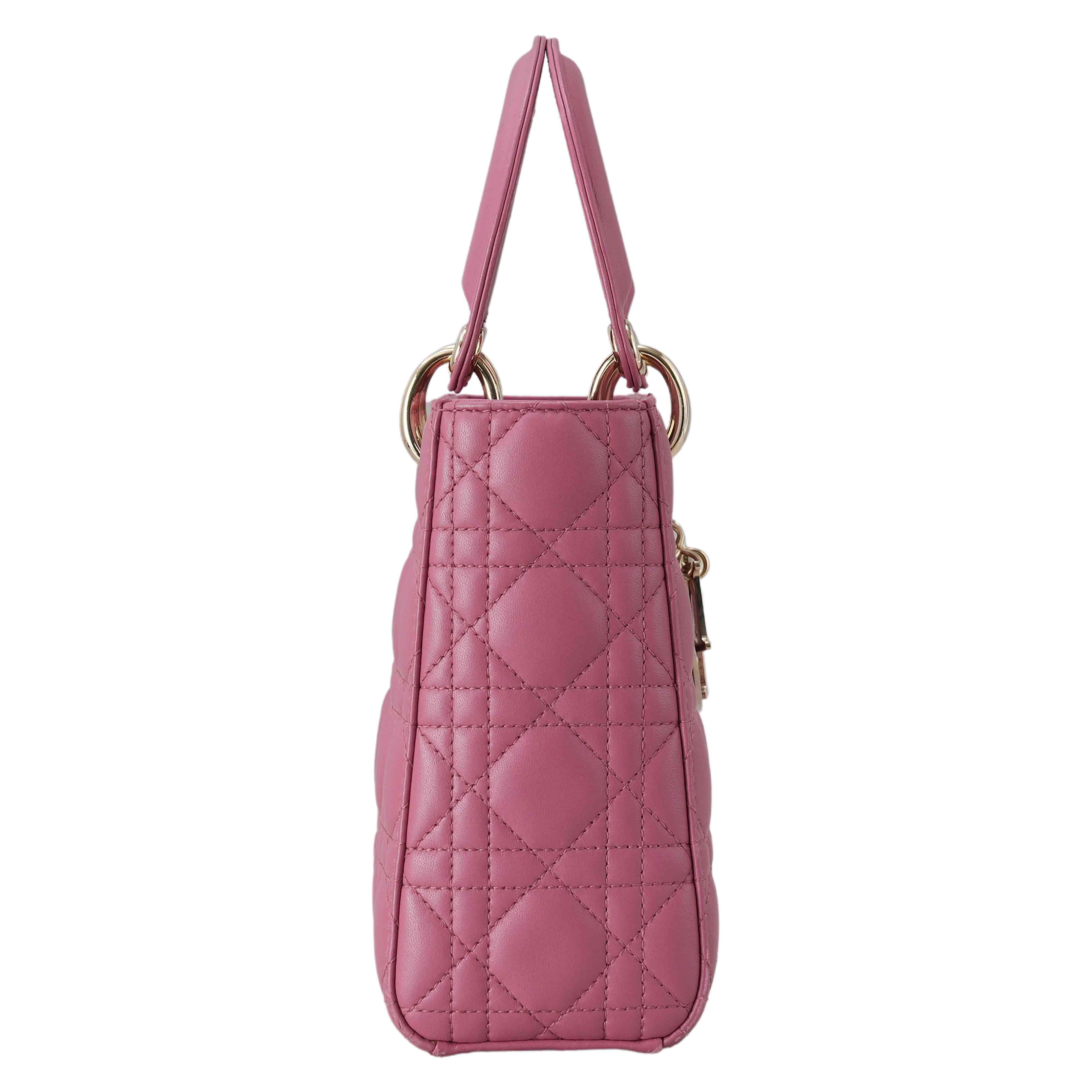 CHRISTIAN DIOR(USED)크리스찬디올 램스킨 레이디디올 스몰 MY ABC